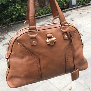 Yves Saint Laurent Muse Brown Leather Handbag